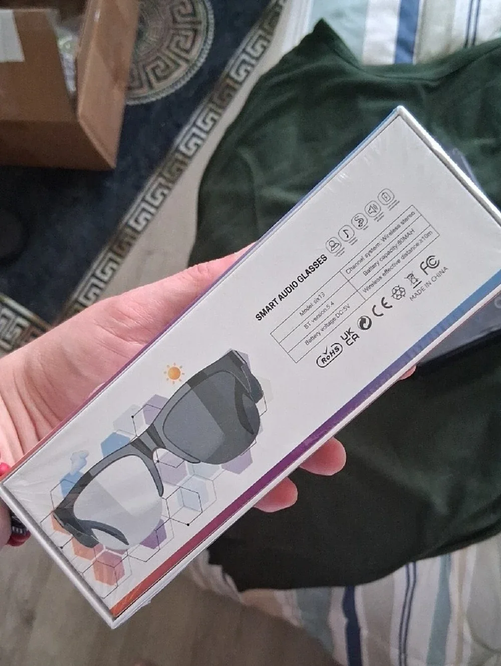 six13 AI Smart Glasses | Built-in Bluetooth Audio & UV Color change Lenses [NIB]